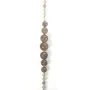 Sautoir agate grise 140cm 