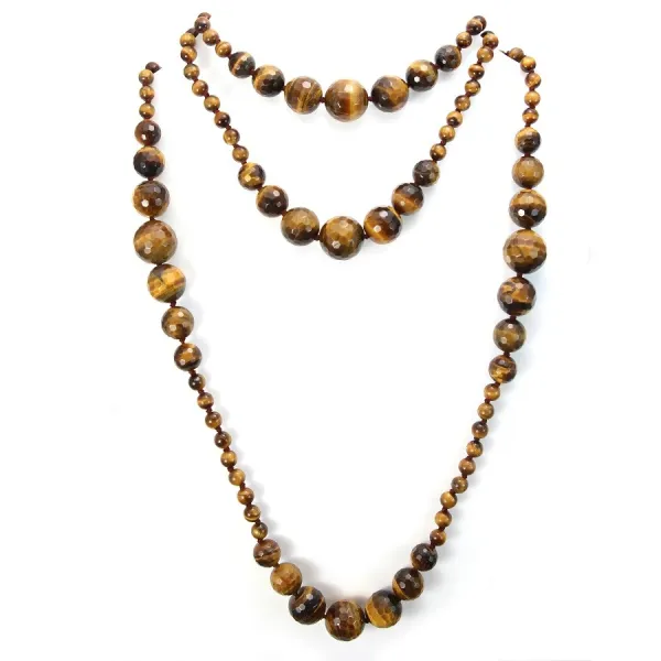 Necklace tiger eye 140cm 