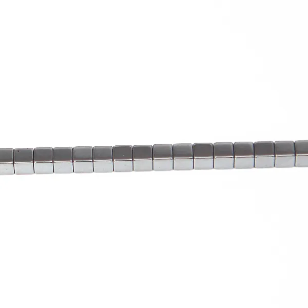 Hématite cube carré 3mm x 40cm 