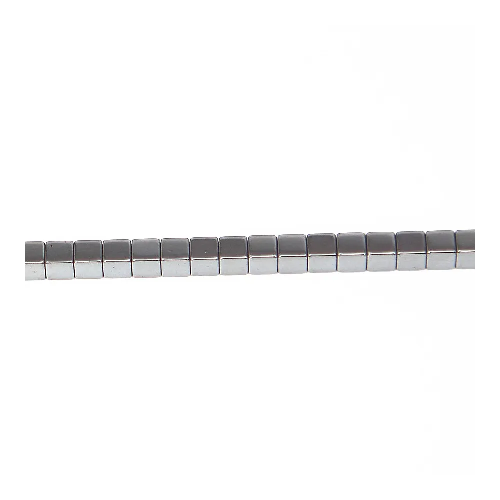 Hématite cube carré 3mm x 40cm 