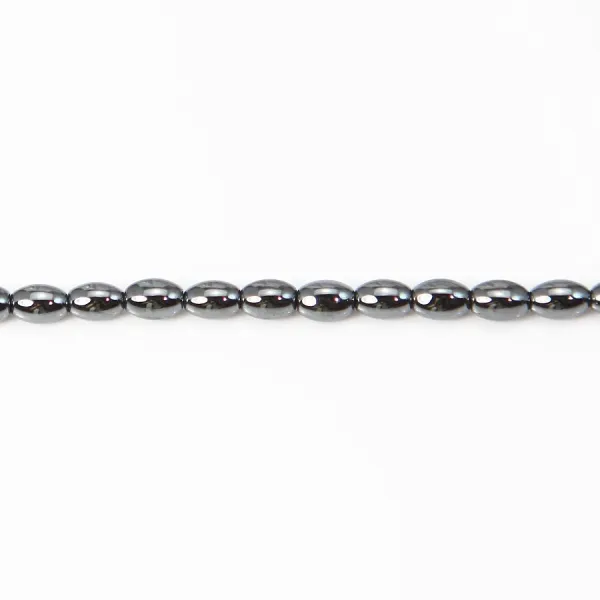 Hématite tonnelet 3x5mm x 40cm 