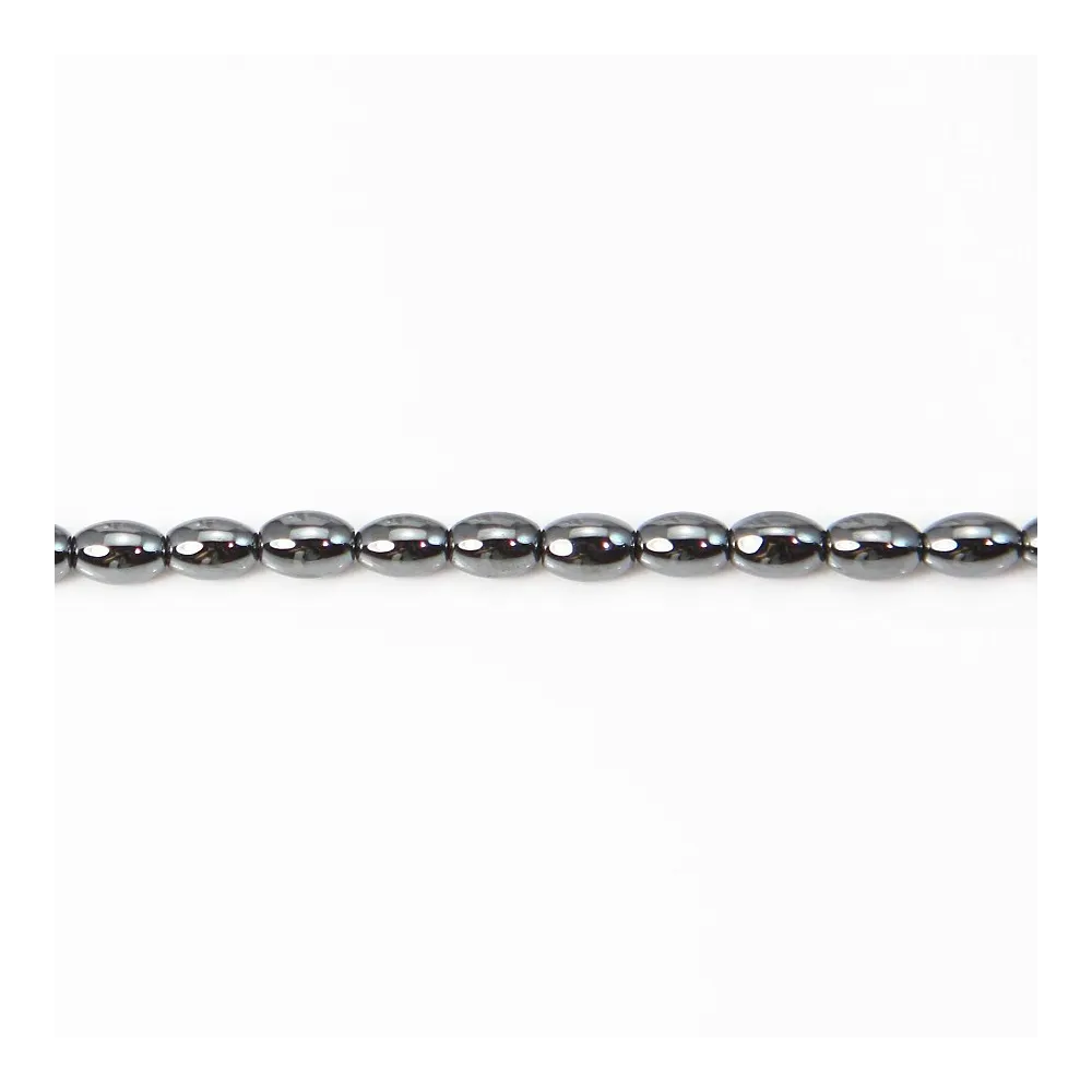 Hématite tonnelet 3x5mm x 40cm 