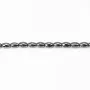 Hématite tonnelet 3x5mm x 40cm 