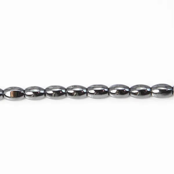 Hématite tonnelet 4x6mm x 40cm 