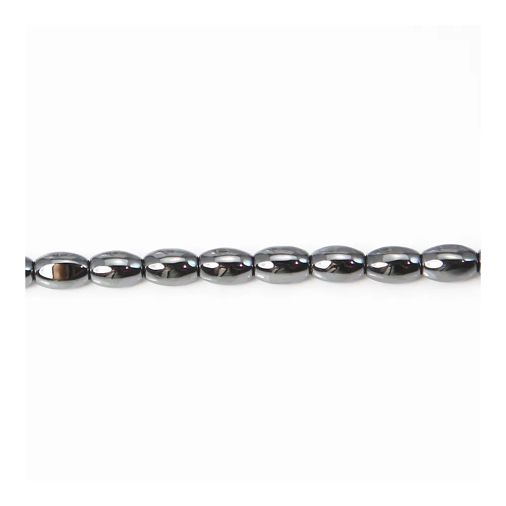Hématite tonnelet 4x6mm x 40cm 