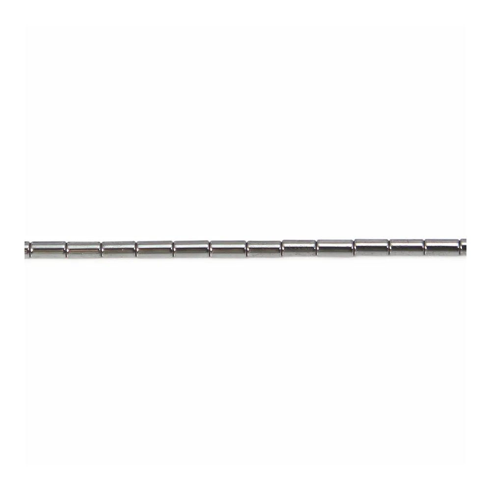 Hématite tube 2x4mm x 40cm 