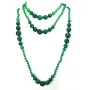 Sautoir agate vert  140cm 