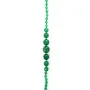 Necklace green agate 140cm 