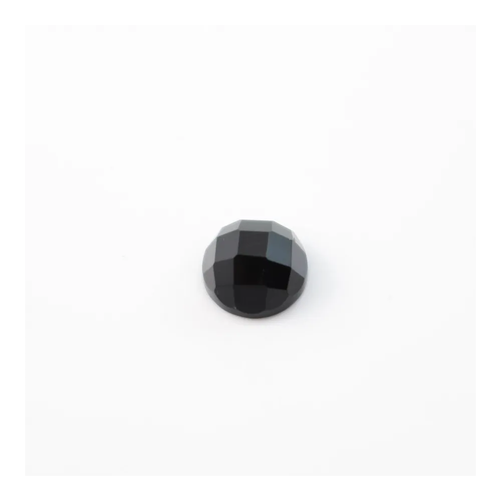 Cabochon onyx  faceted round 6mm x 1pc