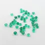 Cabochon green agate round 4mm x 4pcs