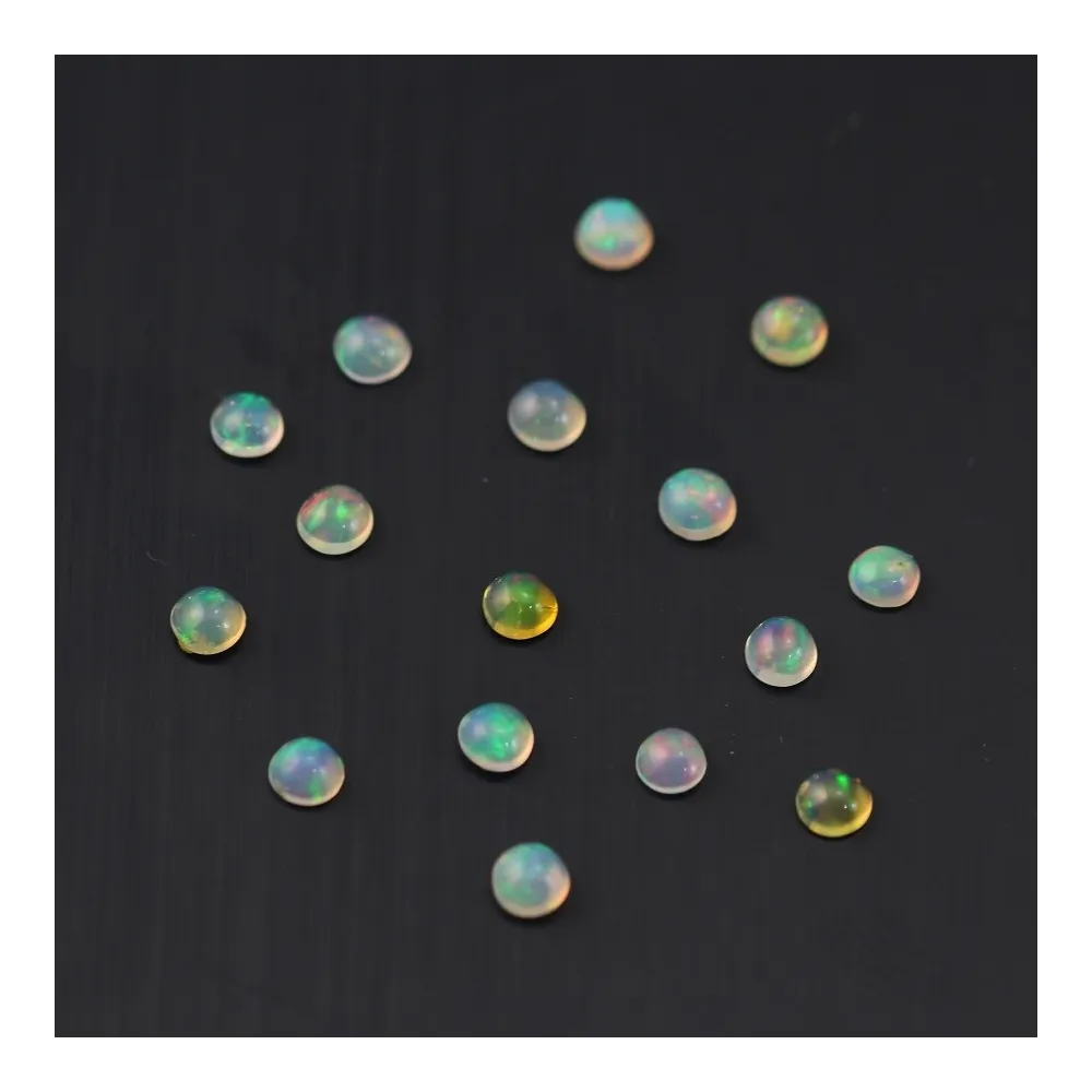 Cabochon opal ethiopian round 2.7mm - 3mm x 1pc