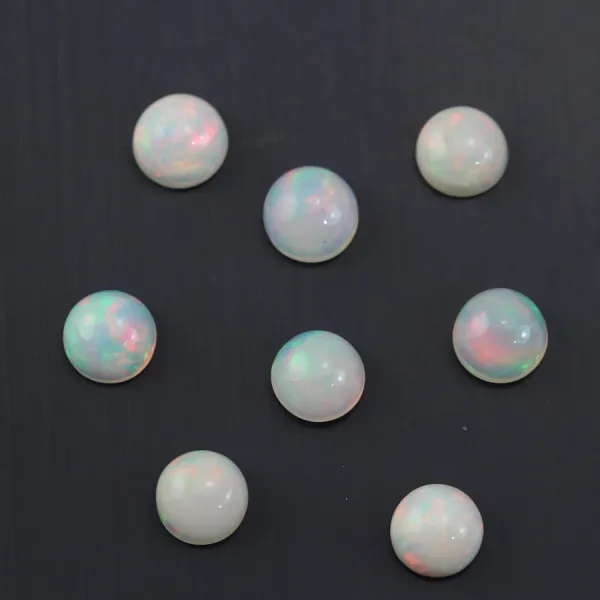 Cabochon Etíope redondo Opal Cabochon 7mm x 1pc