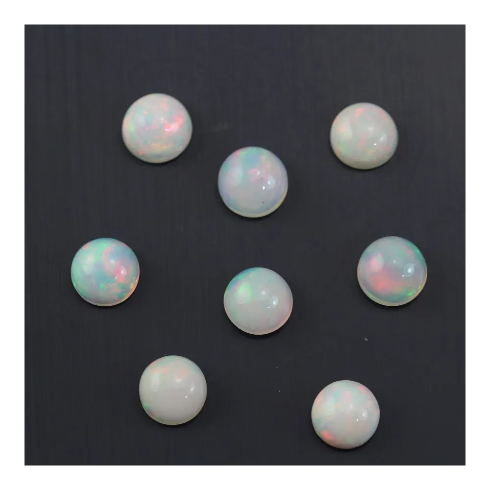 Cabochon opale ethiopian ronde 7mm x 1pc