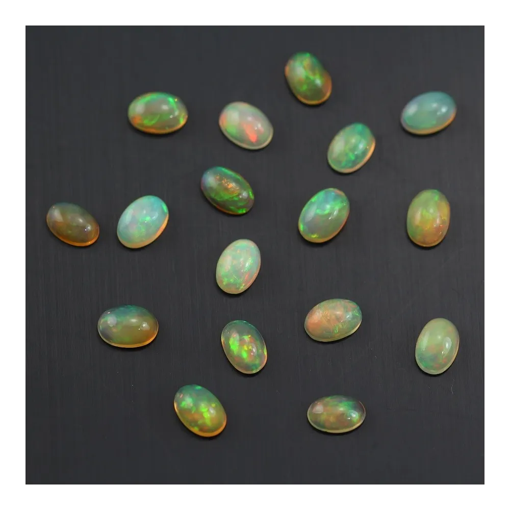 Cabochon opale ethiopian ovale 4x6mm x 1pc