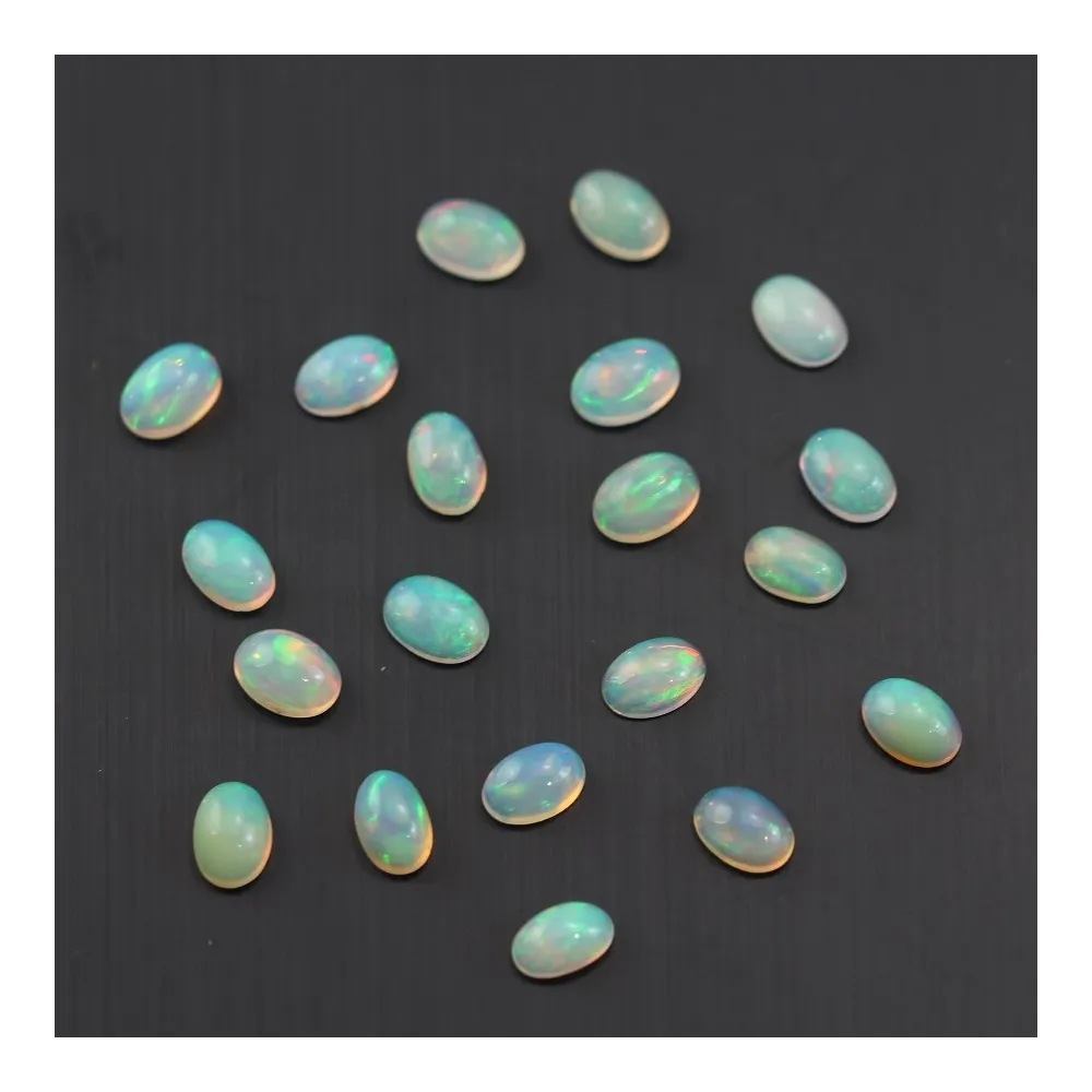 Cabochon opale ethiopian ovale 4x6mm x 1pc