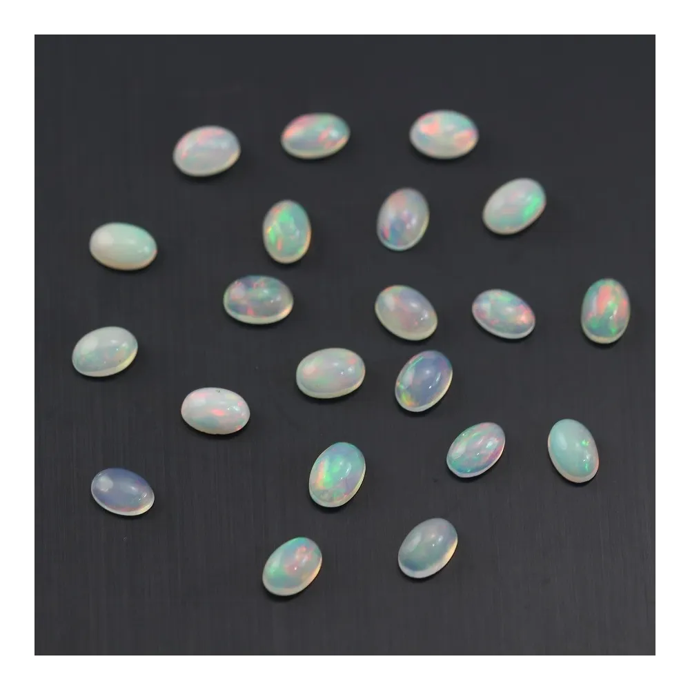 Cabochon opale ethiopian ovale 4x6mm x 1pc
