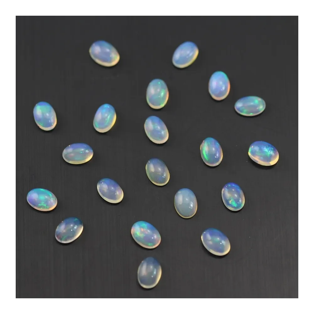 Cabochon opale ethiopian ovale 4x6mm x 1pc