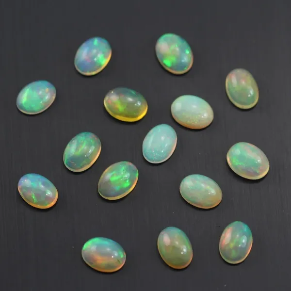 Cabochon opale ethiopian ovale 5x7mm x 1pc