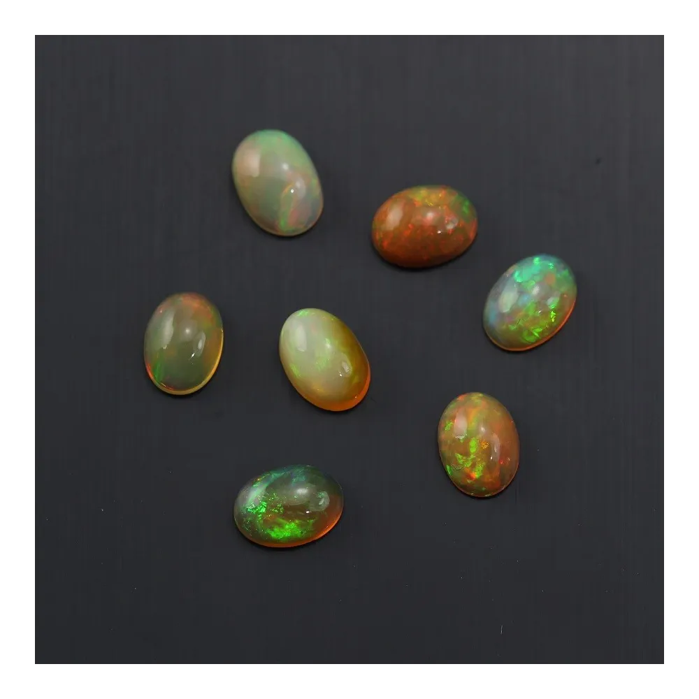 Cabochon opale ethiopian ovale 5x7mm x 1pc