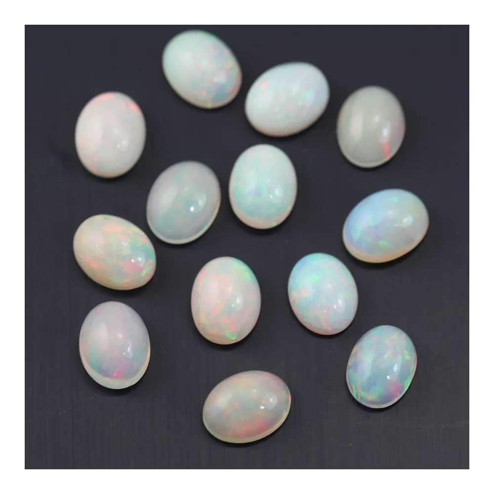 Cabochon opale ethiopian ovale 7x9mm x 1pc