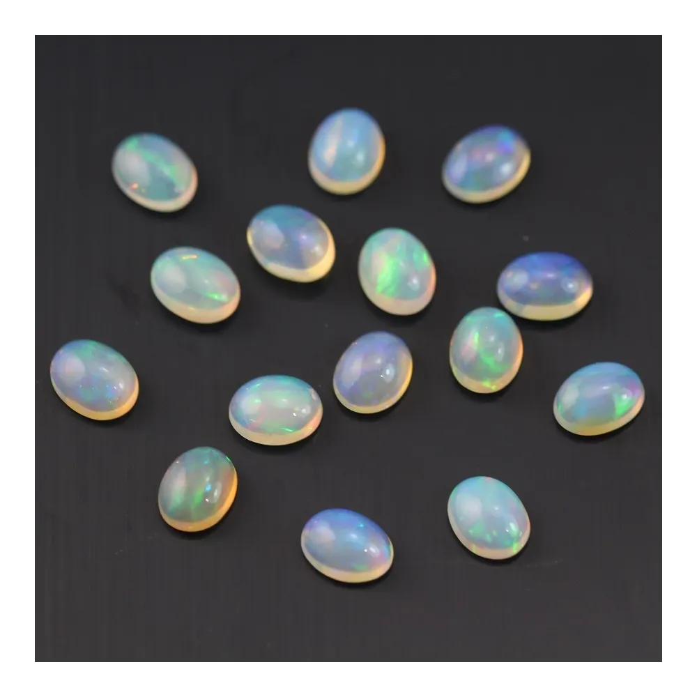 Cabochon opale ethiopian ovale 7x9mm x 1pc