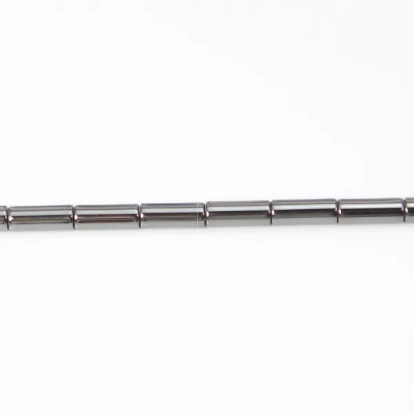 Hématite tube 3x9mm x 10pcs