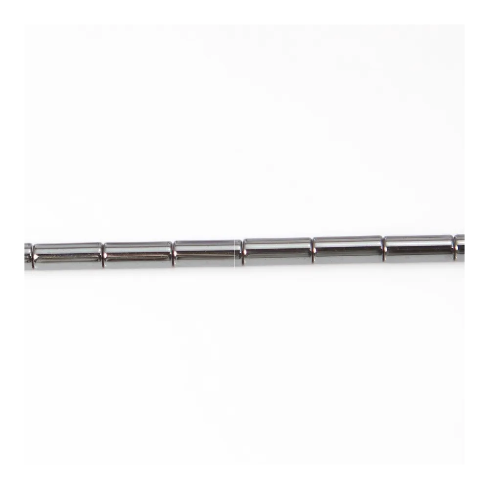 Hématite tube 3x9mm x 10pcs