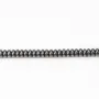 Hématite rondelle 2x4mm x 40cm 