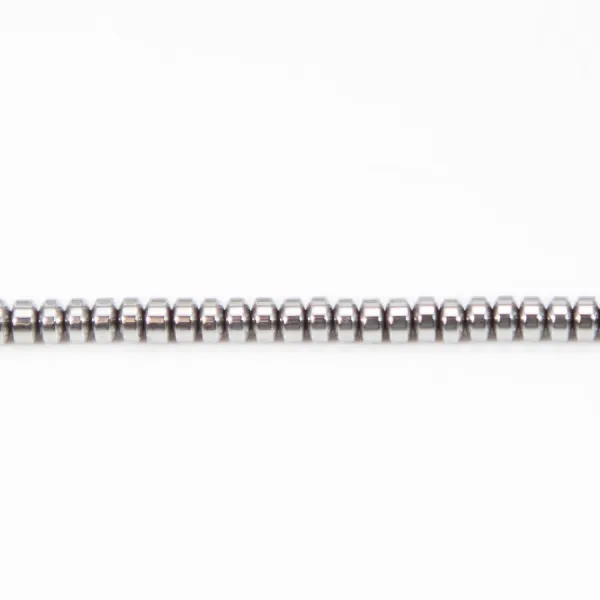 Hématite argenté rondelle 2x4mm x 20pcs