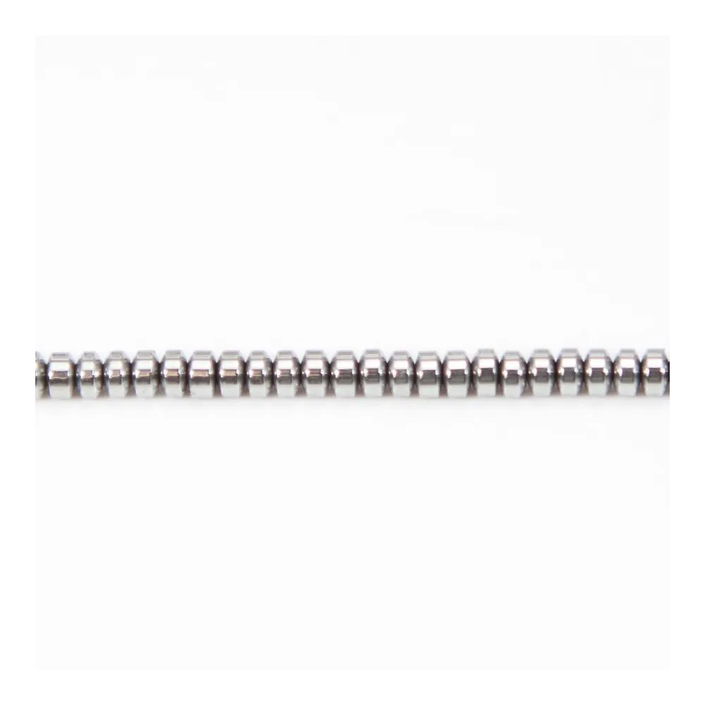 Hématite argenté rondelle 2x4mm x 20pcs