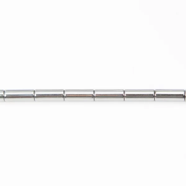 Hématite tube 3x9mm x 10pcs