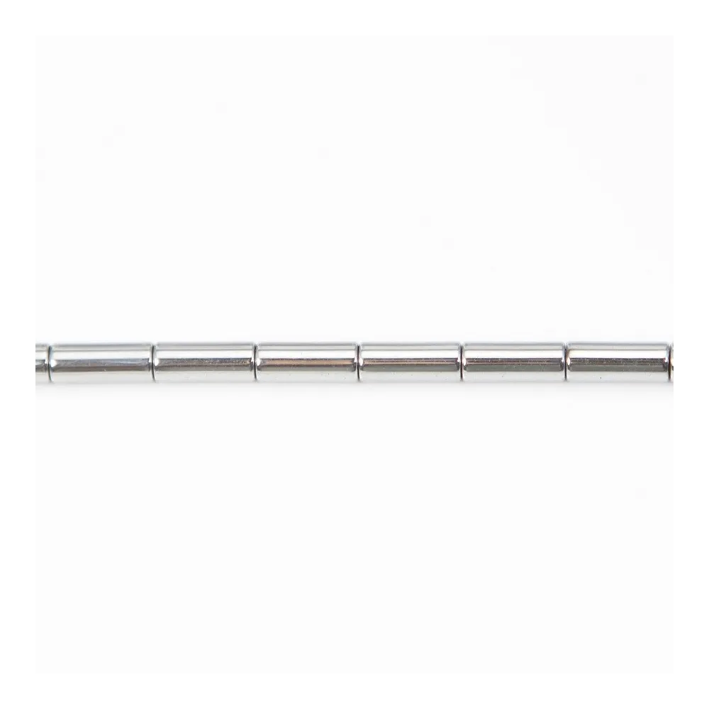 Hématite tube 3x9mm x 10pcs