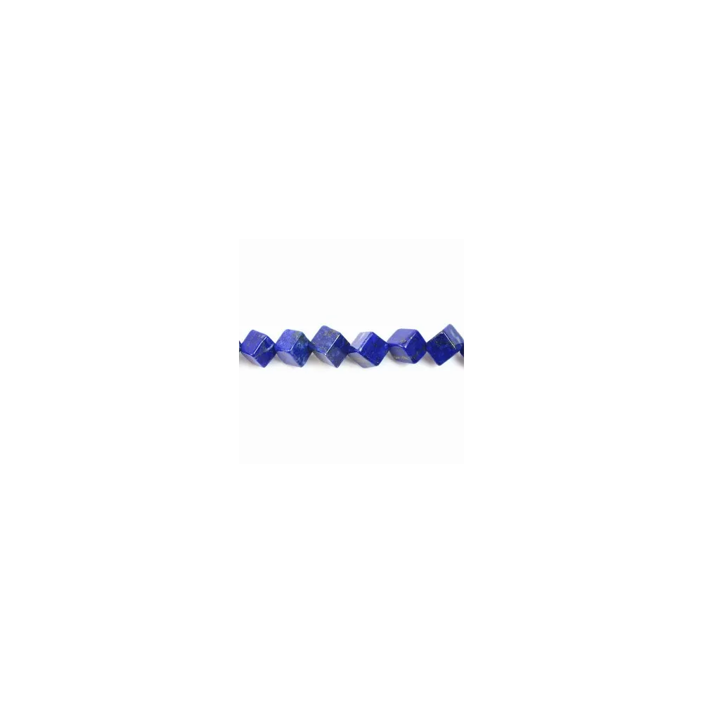 Lapis-lazuli cube 8x6mm x 2pcs