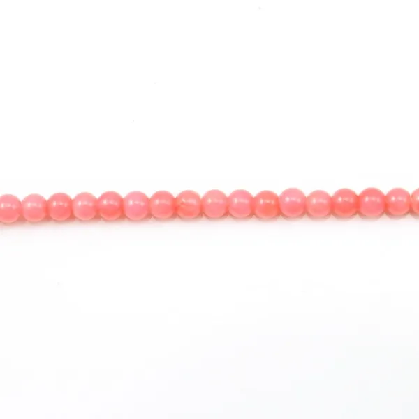 Bambou mer teinté orange Rond 3mm x 40cm 