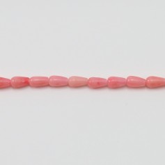 Sea Bamboo  Colored Orange Teardrop 2x6mm x 40cm 