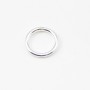 Sliver 925 Rhodium Welded Round Rings 4mm x 10 pcs
