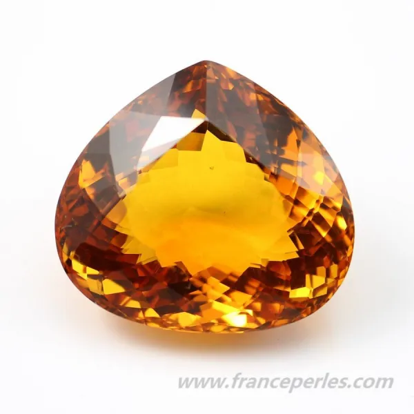 Citrine heart 34 x 31mm 107.09CTS