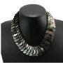 Collier simple nacre grise 