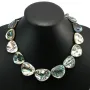 Collier Simple nacre grise baroque 