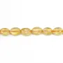 Citrine Oval 8x11mm x 40cm