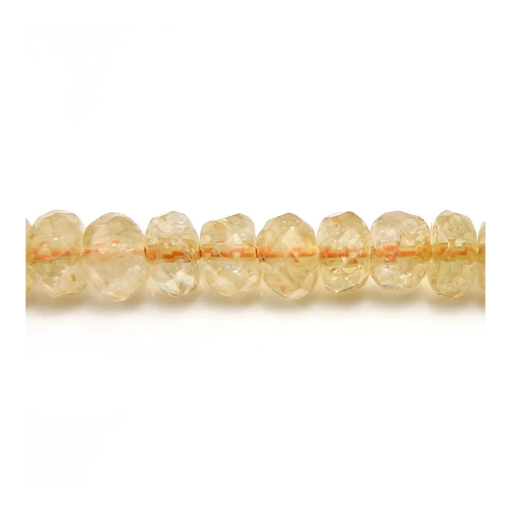 Citrine Rondelle Facette 5x8mm x 40cm