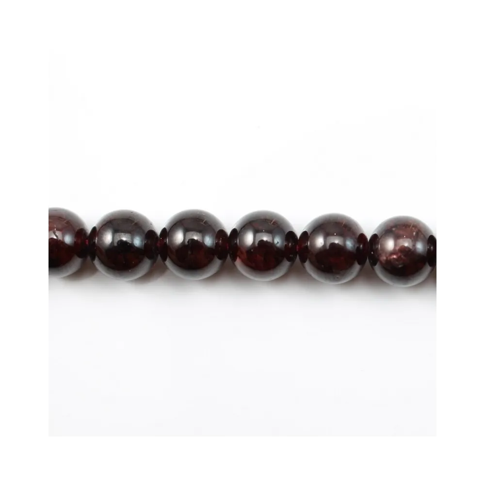 Grenat Rond 9mm x 5 pcs