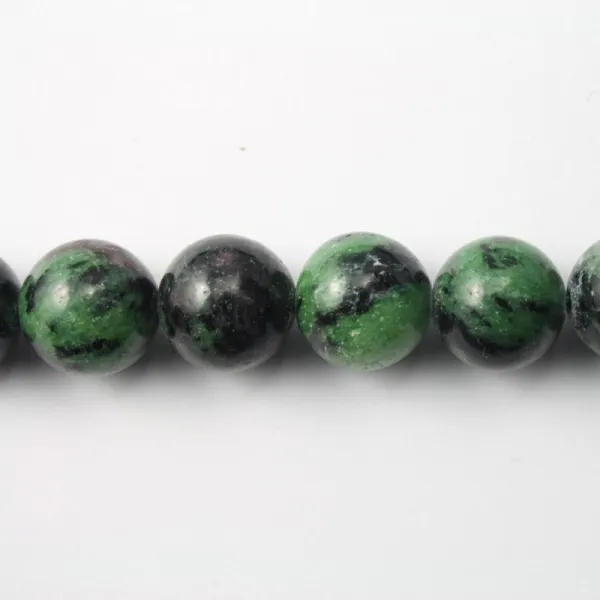Ruby Zoisite Rond 12mm x 4pcs