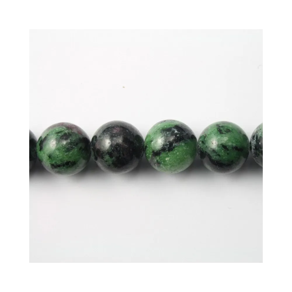 Ruby Zoisite Round 12mm x 4pcs