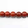 Jaspe rouge ronde 12mm x 5pcs