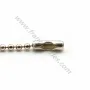 Embouts fermoir pour chaîne à billes 1.2mm en argent 925 x 8pcs