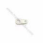 Breloque "tag" en métal, de différentes couleurs, 5x9mm x 100pcs