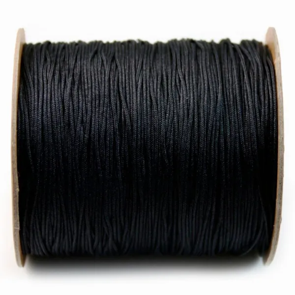 Fil polyester noir 1.5mm x 2m