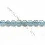 Aigue-Marine Rond 7mm x 40cm