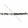 Quatz cheveux de venus rondelle boulier 2x3mm x 40cm